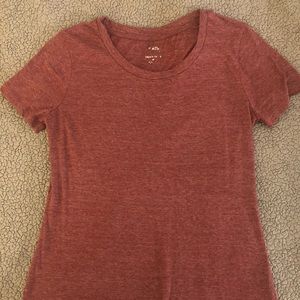 Burgundy plain tee
